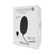 Load image into Gallery viewer, Ocean Breeze Rechargeable Bullet with Remote Black 2.0