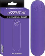 Load image into Gallery viewer, Essential 3" Rechargeable Bullet - Purple with Storage Case