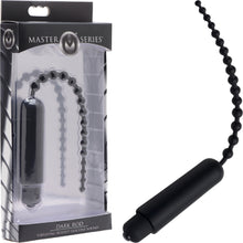 Load image into Gallery viewer, Dark Rod Vibrating Beaded Silicone Sound