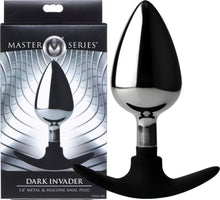 Load image into Gallery viewer, Dark Invader Metal And Silicone Anal Plug - Large