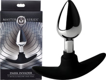 Load image into Gallery viewer, Dark Invader Metal And Silicone Anal Plug - Large