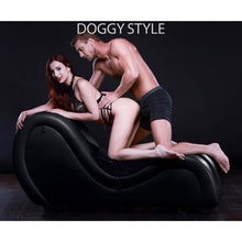 Load image into Gallery viewer, Master Series Kinky Couch Sex Chaise Lounge with Love Pillows - Black
