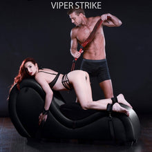 Load image into Gallery viewer, Master Series Kinky Couch Sex Chaise Lounge with Love Pillows - Black