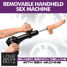 Load image into Gallery viewer, LoveBotz Bangin Bench Deluxe with Sex Machine Telescopic Dildo