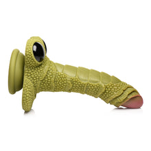 Load image into Gallery viewer, Creature Cock Swamp Monster Green Scaly Silicone Dildo