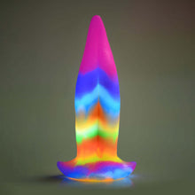 Load image into Gallery viewer, Creature Cock Unicorn Kiss Tongue Glow-in-the-Dark Silicone Dildo Sex Toy