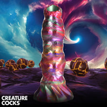Load image into Gallery viewer, Creature Cocks Larva Silicone Dildo Fantasy Eggs Hollow 9" Dong