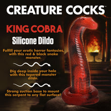 Load image into Gallery viewer, Creature Cocks King Cobra Silicone Dildo Realistic Anal Snake Sex Toy