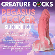 Load image into Gallery viewer, Creature Cocks Pegasus Pecker Winged Silicone Dildo Fantasy Anal Sex Toy