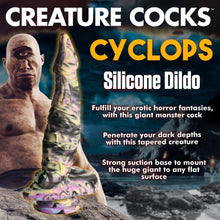 Load image into Gallery viewer, Creature Cocks Cyclops Monster Silicone Dildo 11.3" Giant Anal Plug