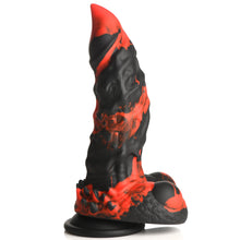 Load image into Gallery viewer, Creature Cocks Fire Demon Monster Silicone Dildo 8.5" Suction Cup Sex Toy