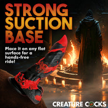 Load image into Gallery viewer, Creature Cocks Fire Demon Monster Silicone Dildo 8.5" Suction Cup Sex Toy