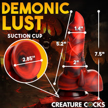Load image into Gallery viewer, Creature Cocks Horny Devil Demon Silicone Dildo Suction Cup Sex Toy