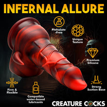 Load image into Gallery viewer, Creature Cocks Horny Devil Demon Silicone Dildo Suction Cup Sex Toy
