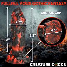Load image into Gallery viewer, Creature Cocks Grim Reaper Silicone Dildo 9.2" Large Dong Suction Cup