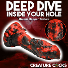 Load image into Gallery viewer, Creature Cocks Grim Reaper Silicone Dildo 9.2" Large Dong Suction Cup