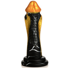 Load image into Gallery viewer, Creature Cocks Golden Snake Silicone Dildo Suction Cup 9" Dong Sex Toy