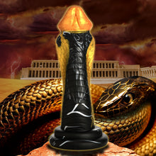 Load image into Gallery viewer, Creature Cocks Golden Snake Silicone Dildo Suction Cup 9" Dong Sex Toy