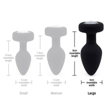 Load image into Gallery viewer, Ashella Vibes Jewel Remote Control Butt Plug Large