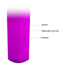 Load image into Gallery viewer, Pretty Love Nicola G-Spot Rabbit Vibrator Clitoral Stimulator Sucker USB