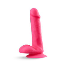 Load image into Gallery viewer, Neo Elite 6" Silicone Dual Density Cock Balls Dildo Neon Green Pink Sex Toy