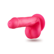 Load image into Gallery viewer, Neo Elite 6" Silicone Dual Density Cock Balls Dildo Neon Green Pink Sex Toy
