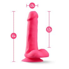 Load image into Gallery viewer, Neo Elite 6" Silicone Dual Density Cock Balls Dildo Neon Green Pink Sex Toy