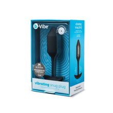 Load image into Gallery viewer, b-Vibe VIBRATING SNUG PLUG 2 BLACK