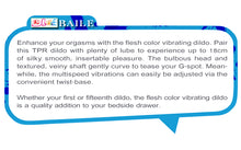 Load image into Gallery viewer, Baile Dryad 9.8" Realistic Veined Vibrating Dildo 25cm