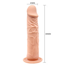 Load image into Gallery viewer, Baile Calvin 7.8" Realistic Dildo Suction Cup Base