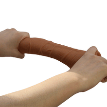 Load image into Gallery viewer, Baile Alex 11" Curved Realistic Dildo 28cm Dong Suction Cup Brown