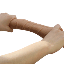 Load image into Gallery viewer, Baile Alex 11" Curved Realistic Dildo 28cm Dong Suction Cup Flesh