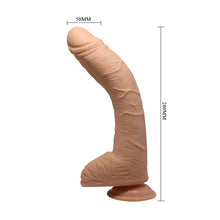 Load image into Gallery viewer, Baile Alex 11" Curved Realistic Dildo 28cm Dong Suction Cup Flesh