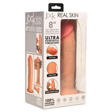 Load image into Gallery viewer, JOCK 8" Vibrating Realistic Skin Silicone Dildo