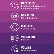 Load image into Gallery viewer, Durex Intense Vibrating Cock Ring Couples Penis Clitoral Stimulator Sex Toy