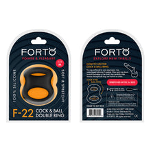 Load image into Gallery viewer, F-22: D RING (LIQUID SILICONE) LARGE - BLACK