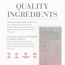 Load image into Gallery viewer, JO Champagne & Strawberry Chocolate Flavoured Lubricant Edible Oral Sex Lube