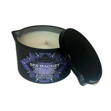 Load image into Gallery viewer, Sex Magnet Massage Candle Blue Lotus 170g