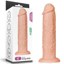 Load image into Gallery viewer, Lovetoy 11" Large Realistic Long Dildo Suction-Cup Dong