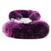 Load image into Gallery viewer, Lovetoy Fetish Pleasure Fluffy Hand Cuffs Purple Handcuffs