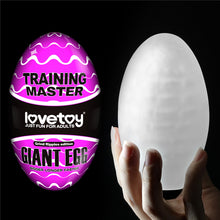 Load image into Gallery viewer, Lovetoy Giant Egg Male Masturbator Pocket Pussy 3D Stroker Reusable Sex Toy