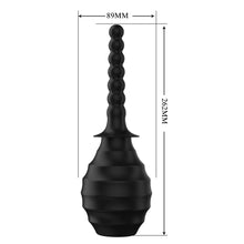 Load image into Gallery viewer, Mr Play Anal Douche Large 330ml Beaded Nozzle Cleaner Enema Bulb BLKM7