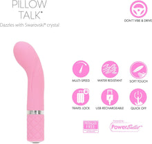 Load image into Gallery viewer, Pillow Talk Racy Bullet Curved G-Spot Vibrator Rechargeable Teal Pink