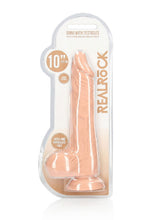 Load image into Gallery viewer, RealRock- Realistic Dildo With Balls - 10" - 25 cm - Flesh