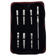 Load image into Gallery viewer, Rouge Stainless Steel Penis Plug 6 Piece Set With Handle In Case