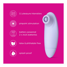 Load image into Gallery viewer, So Divine Pearl Clitoral Beaded Pleasure stimulator purple