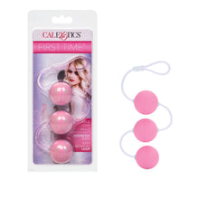 Load image into Gallery viewer, CalExotics First Time Love Balls Triple Lover Pink Ben Wa Kegel Weights