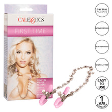Load image into Gallery viewer, Calexotics First Time Crystal Nipple Teasers Clamps