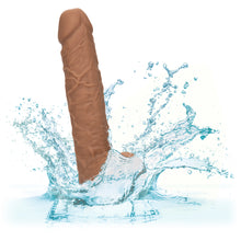 Load image into Gallery viewer, Squirting Fuck Stick 9" Vibrating Dildo Suction Cup Dong Brown Sex Toy
