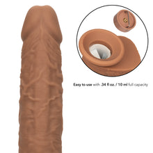 Load image into Gallery viewer, Squirting Fuck Stick 9" Vibrating Dildo Suction Cup Dong Brown Sex Toy